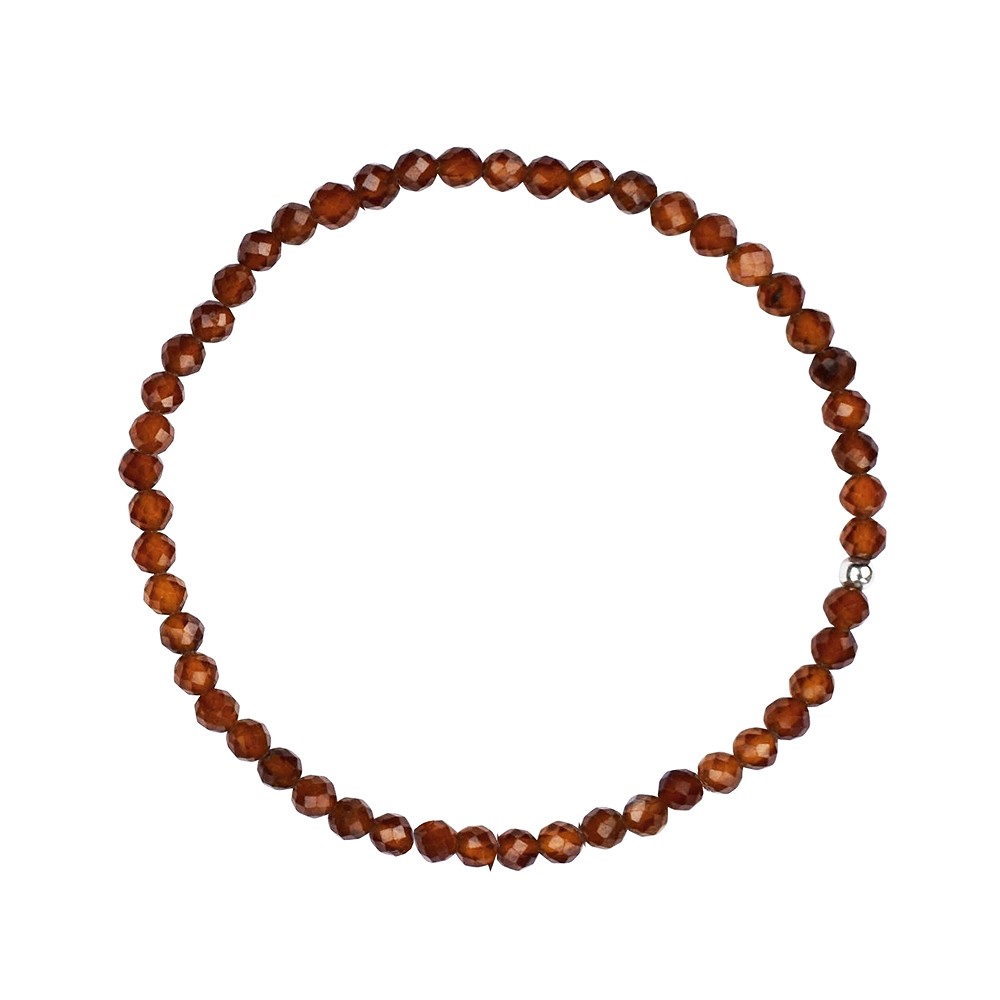 Bracelet, hessonite (grenat), 03,7mm boules, facettes | Marco Schreier