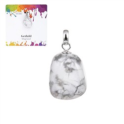 0609125106 Colgante Magnesita, Piedra rodada pequeña, rodiada  | Marco Schreier