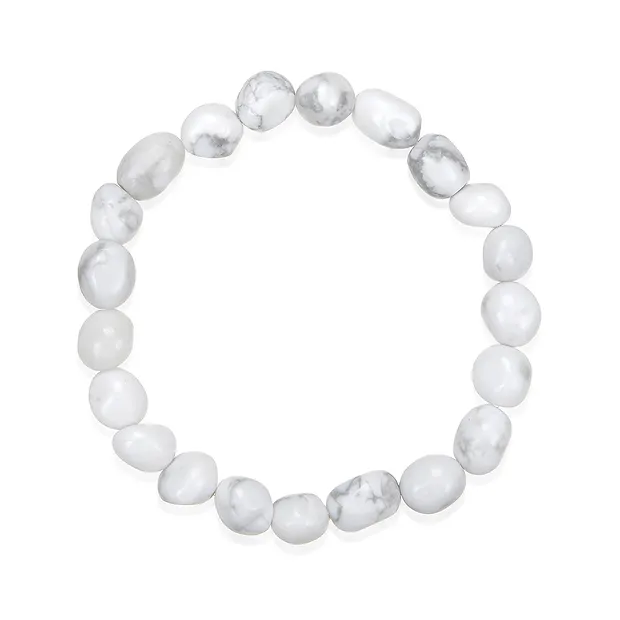 Armband, Magnesit, 08 - 10mm Nuggets | Schreier Edelsteine, Heilsteine & Schmuck