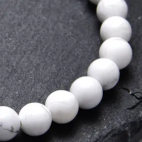 Bracciale, Magnesite, perline da 06 mm, 15 cm (per bambini) | Marco Schreier