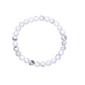 Bracciale, Magnesite, perline da 06 mm, 15 cm (per bambini) | Marco Schreier