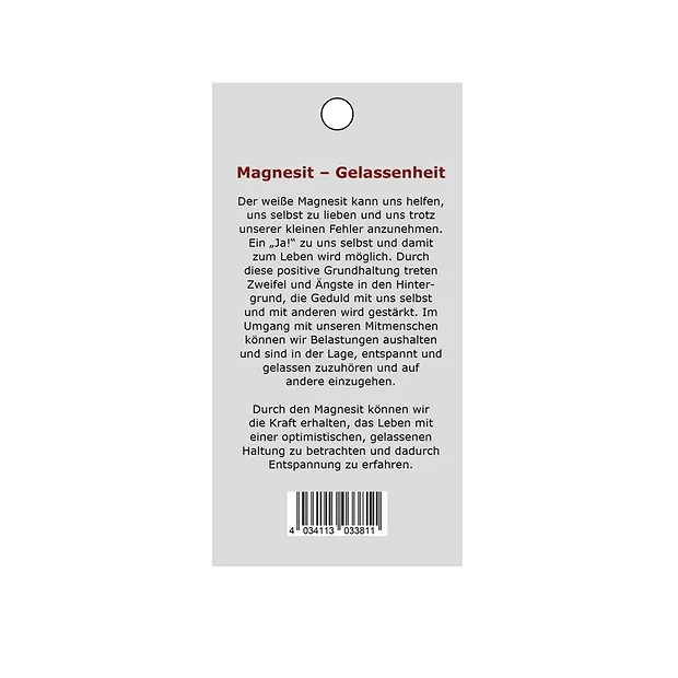 Pendentif pierre de force Magnésite (sérénité) | Marco Schreier
