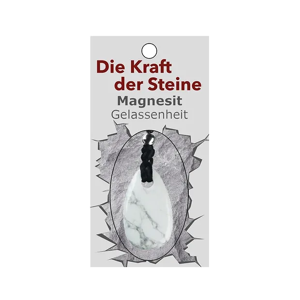Kraftstein-Anhänger Magnesit (Gelassenheit) | Edelsteine, Heilsteine & Schmuck