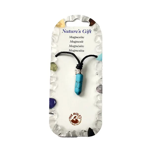 Pin pendant, turquenite (dyed), for floor stand | gems, healing stones & jewelry