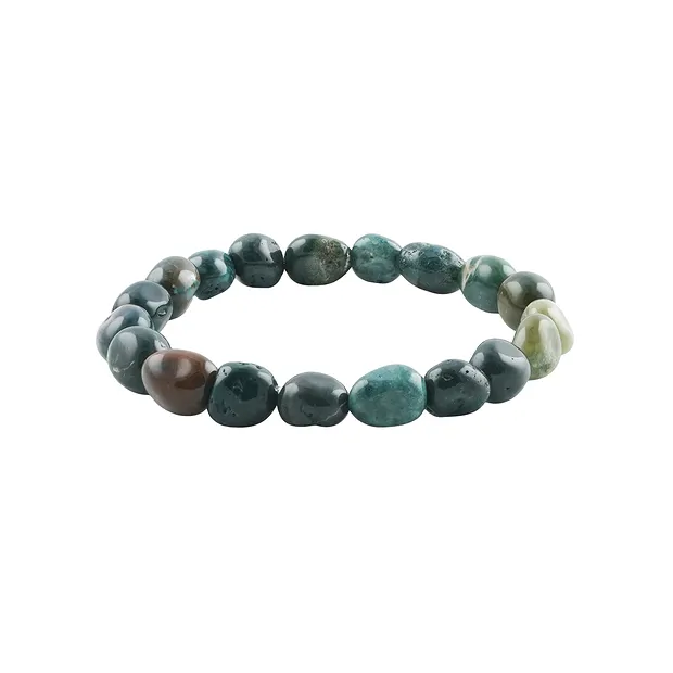 Pulsera, jaspe (coloreado), pepitas de 10 - 12mm | Marco Schreier
