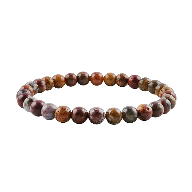 Bracelet, Jaspe (Fancyjasper), 06mm boules | Marco Schreier