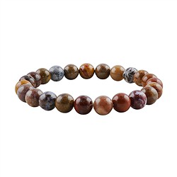 0609550108 Armband, Jaspis (Fancyjasper), 08mm Kugeln | GH Edelsteine, Heilsteine &amp; Schmuck