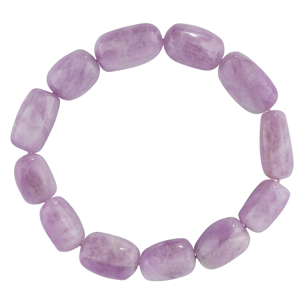 Bracelet, Kunzite, 13 - 16mm nuggets | wholesaler gems, healing stones & jewelry