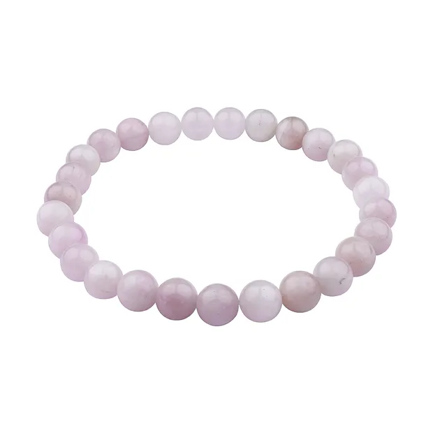 Bracelet, Kunzite, 07 - 08mm beads | wholesaler gems, healing stones & jewelry