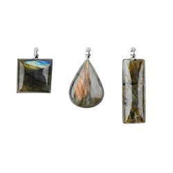 0610325111 Labradorite Pendant, Freeform, 2 cm | wholesaler gems, healing stones & jewelry