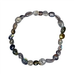 0610350079 Bracelet, Labradorite (dark), 06-08mm nuggets | wholesaler gems & healing stones