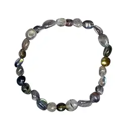 0610350079 Bracelet, labradorite (foncée), 06-08mm Nuggets | Marco Schreier