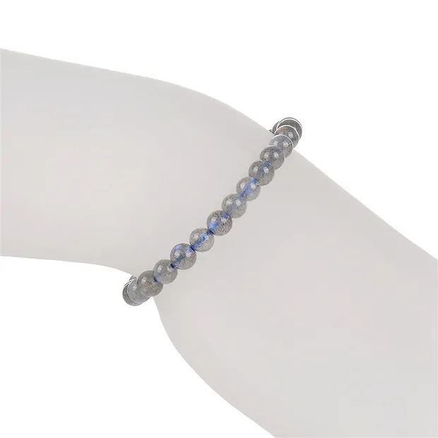Pulsera, labradorita (oscura), cuentas de 05mm | Marco Schreier