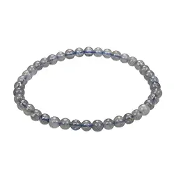 0610350105 Bracelet, labradorite (foncée), 05mm boules rondes | Marco Schreier