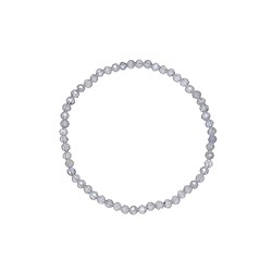0610350231 Pulsera, labradorita (oscura), cuentas de 03mm, facetadas, 14cm (corta) | Marco Schreier