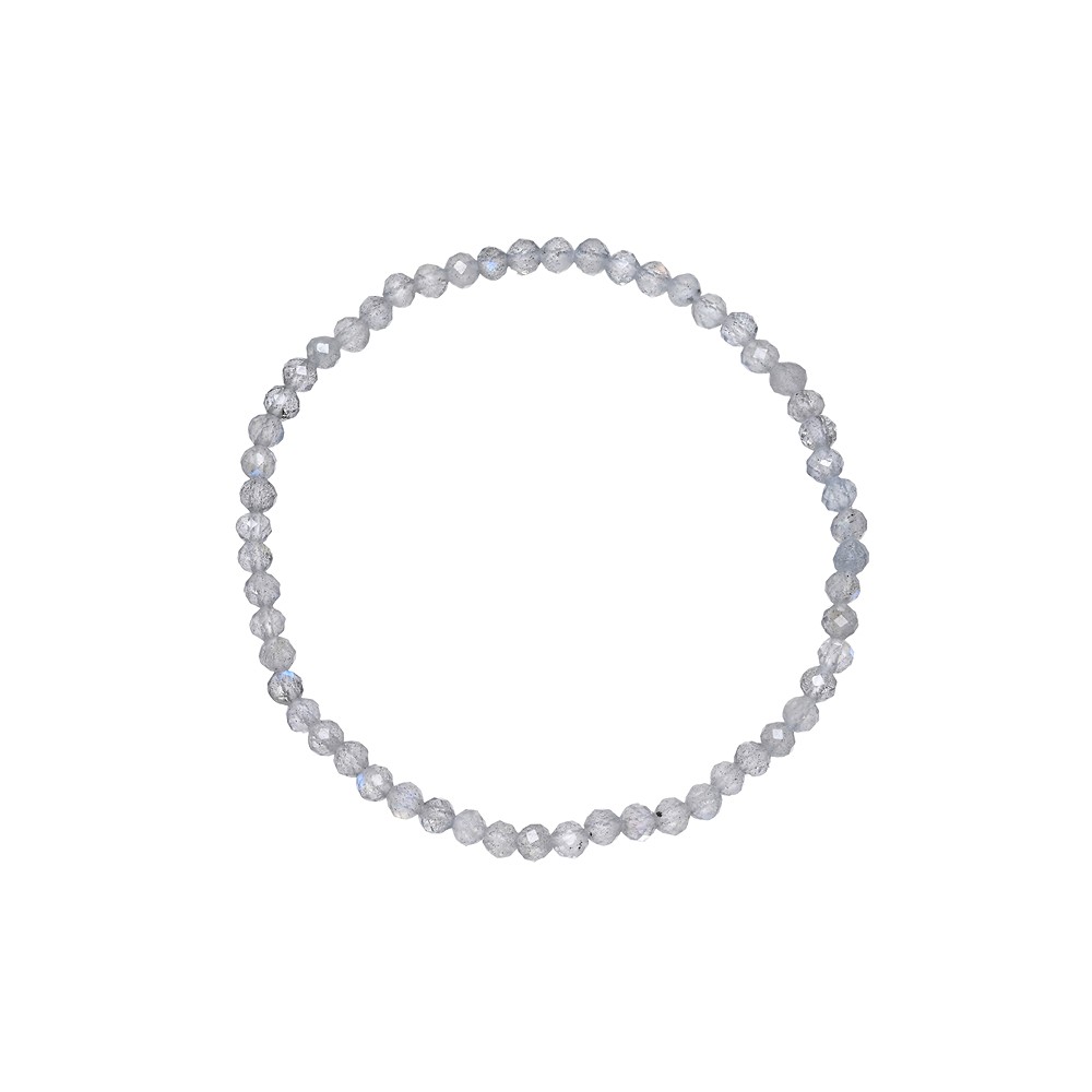 Armband, Labradorit (dunkel), 03mm Kugeln, facettiert, 14cm (kurz) | Marco Schreier