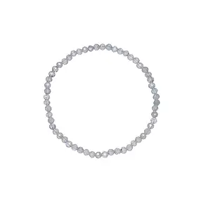 Bracelet, labradorite (foncée), boules de 03mm, facettes, 14cm (court) | Marco Schreier