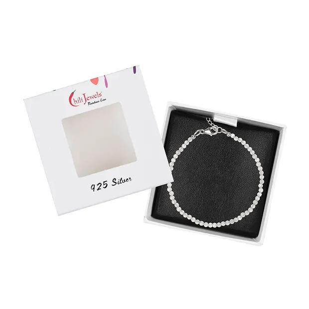 Pulsera labradorita (oscura), cuentas de 3mm facetadas, rodinadas | Marco Schreier