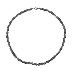 0610399001 Kette Button facettiert, Labradorit, 04x08mm/47cm | Marco Schreier