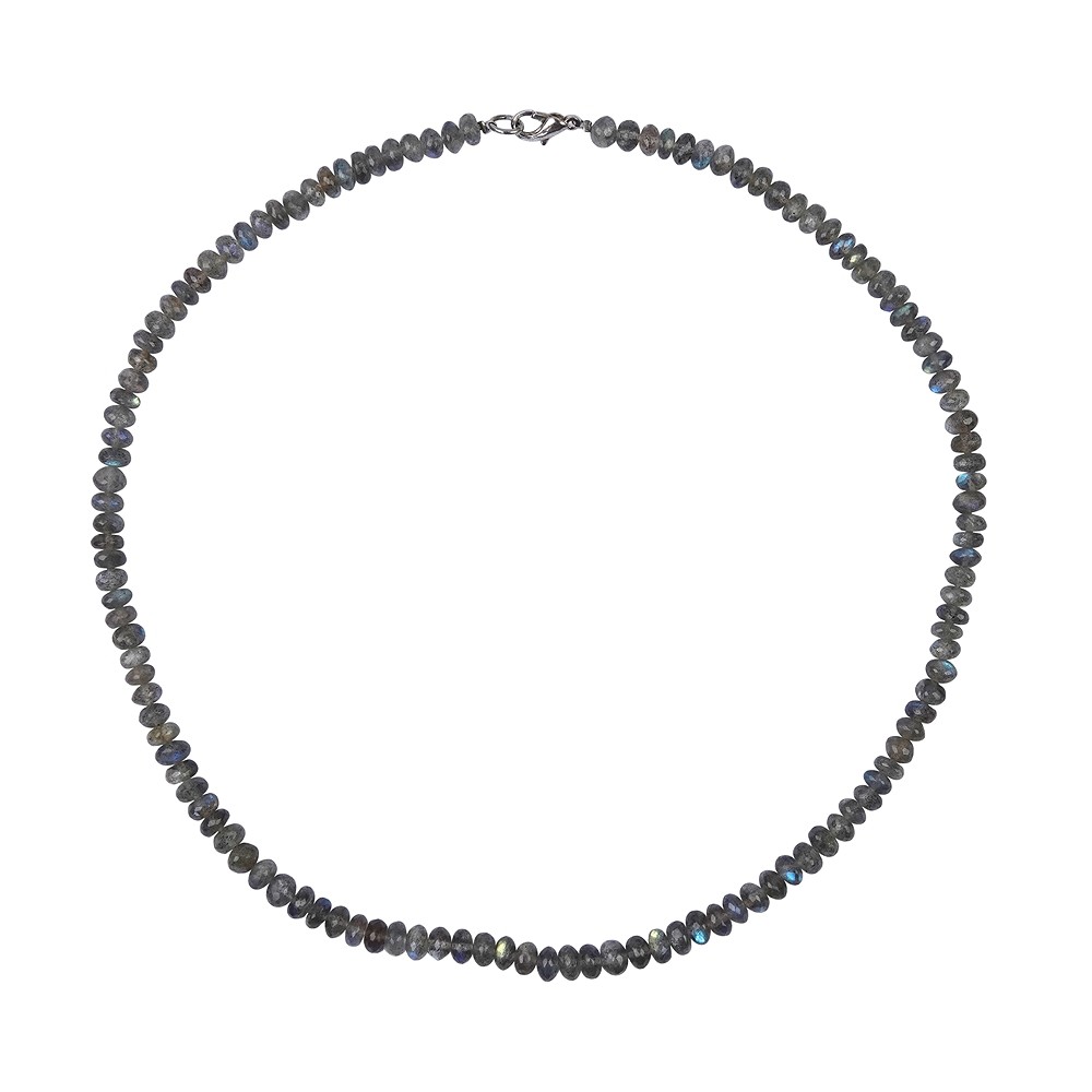 Chaînes Boutons facettés, labradorite, 04x08mm/47cm | Marco Schreier