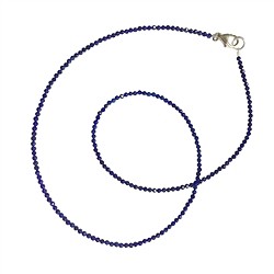 0610401040 Kette Lapis Lazuli, Kugeln (2,0 - 2,5mm), facettiert | Marco Schreier
