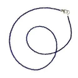 0610401040 Collar de Lapislázuli, cuentas (2,0 - 2,5mm), facetadas | Marco Schreier