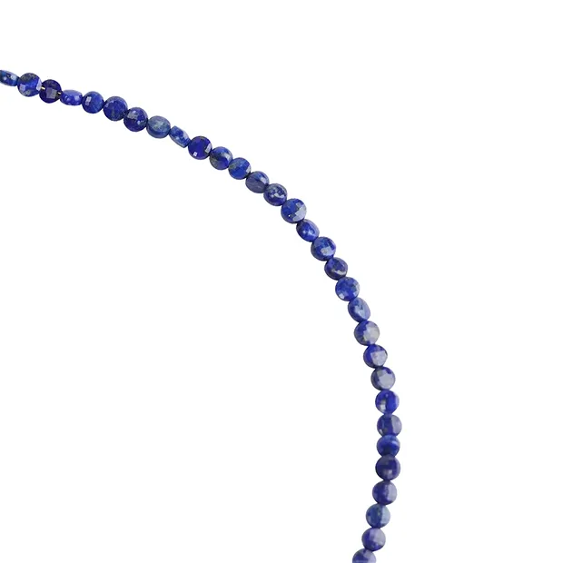 Collier Lapis, Scheibe facettiert, vergoldet | Edelsteine, Heilsteine & Schmuck