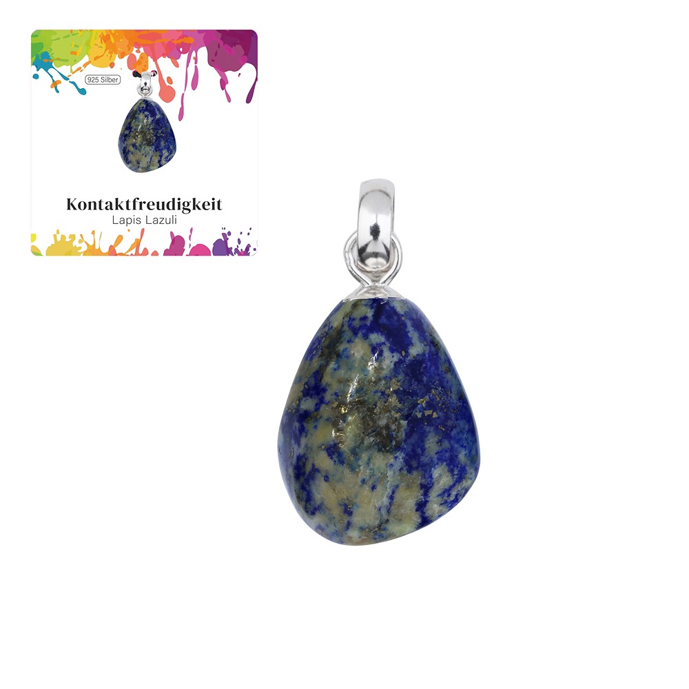 Colgante Lapislázuli B, Piedra rodada pequeña, rodiado | Marco Schreier