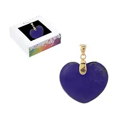 0610429155 Lapis Lazuli pendant, heart (28mm), 4.2cm, gold-plated | Marco Schreier