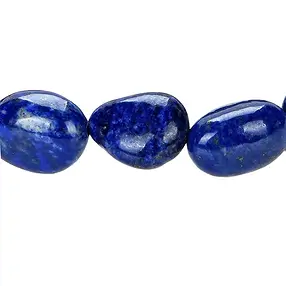 Bracciale, Lapislazzuli, pepite da 10 - 12 mm (piatto) | Marco Schreier