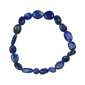 Bracciale, Lapislazzuli, pepite da 10 - 12 mm (piatto) | Marco Schreier