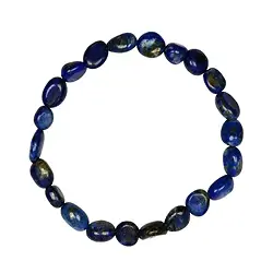 0610450079 Bracelet, Lapis Lazuli, 08-10mm nuggets | wholesaler gems & healing stones