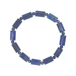 0610450140 Bracelet, Lapis Lazuli, cylinder and sphere | wholesaler gems & healing stones