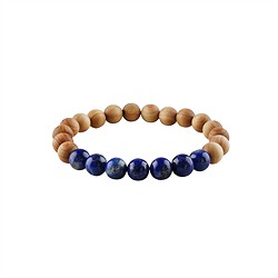0610450160 Armband, Lapis Lazuli, Sandelholz, 8mm,17cm | Edelsteine, Heilsteine & Schmuck