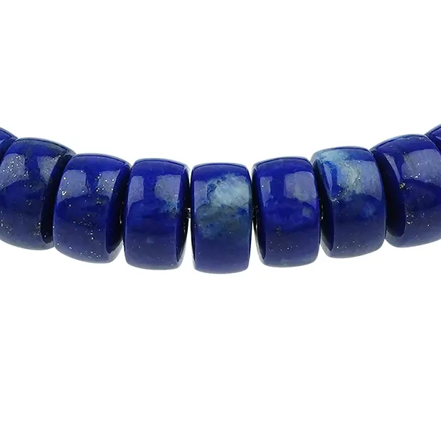 Bracelet, Lapis Lazuli, 04 x 07mm Buttons | wholesaler gems & healing stones