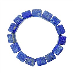 0610450169 Armband, Lapis Lazuli, 13 x 10mm Zylinder (21cm) | Marco Schreier