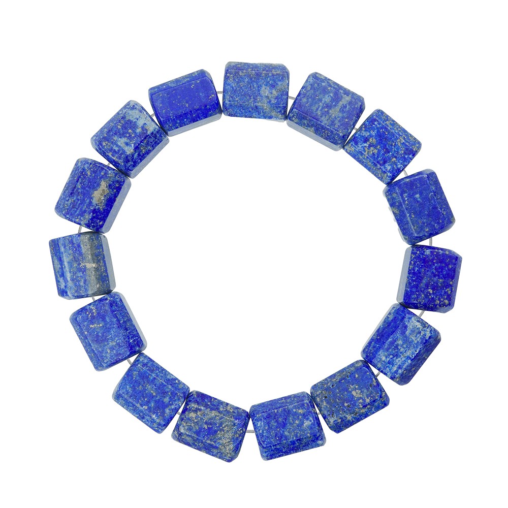 Armband, Lapis Lazuli, 13 x 10mm Zylinder (21cm) | Marco Schreier