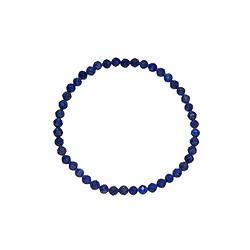 0610450231 Bracelet, Lapis-lazuli, 03mm boules, facettes, 14cm (court) | Marco Schreier