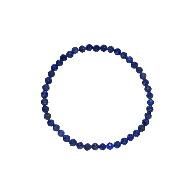 Bracelet, Lapis Lazuli, 03mm beads, faceted, 14cm (short) | Marco Schreier