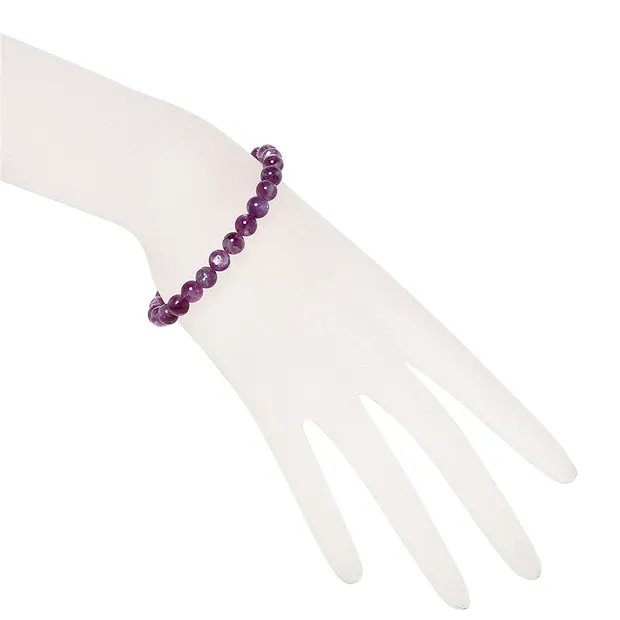 Bracciale, Lepidolite (stab.), perle di 06-07 mm | Marco Schreier