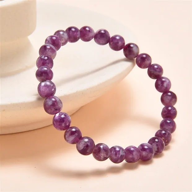 Armband, Lepidolith (stab.), 06-07mm-Kugeln | Edelsteine, Heilsteine & Schmuck