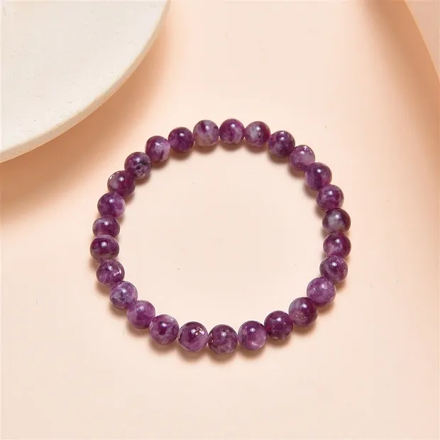 Bracciale, Lepidolite (stab.), perle di 06-07 mm | Marco Schreier