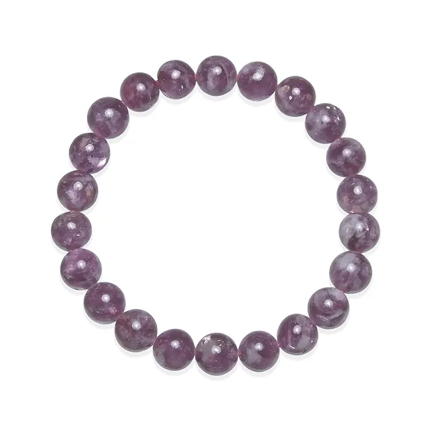 Bracciale, Lepidolite (stab.), perle di 08 - 09 mm | Marco Schreier