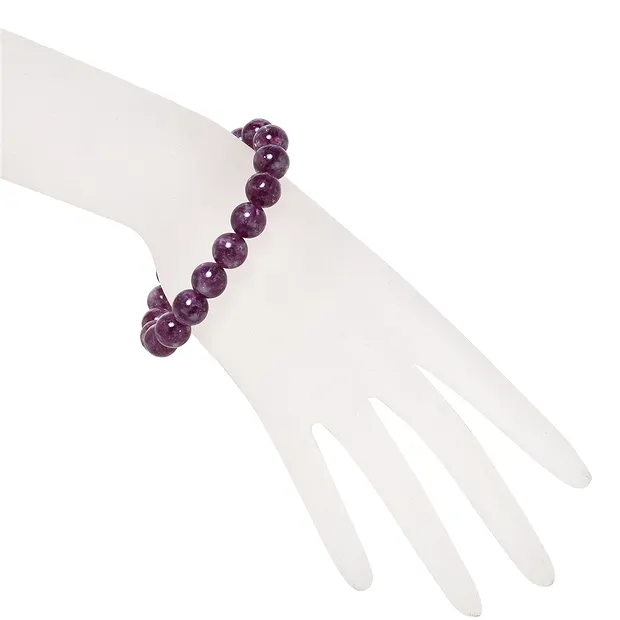 Bracelet, Lépidolite (stab.), boules 10 - 11mm | Marco Schreier