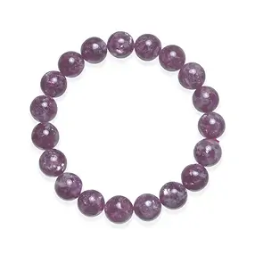 Bracciale, Lepidolite (stab.), perline da 10 - 11 mm | Marco Schreier