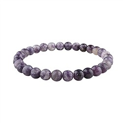 0610550176 Bracciale, Lepidolite (a bastoncino), 06–07 mm, sfere | Marco Schreier