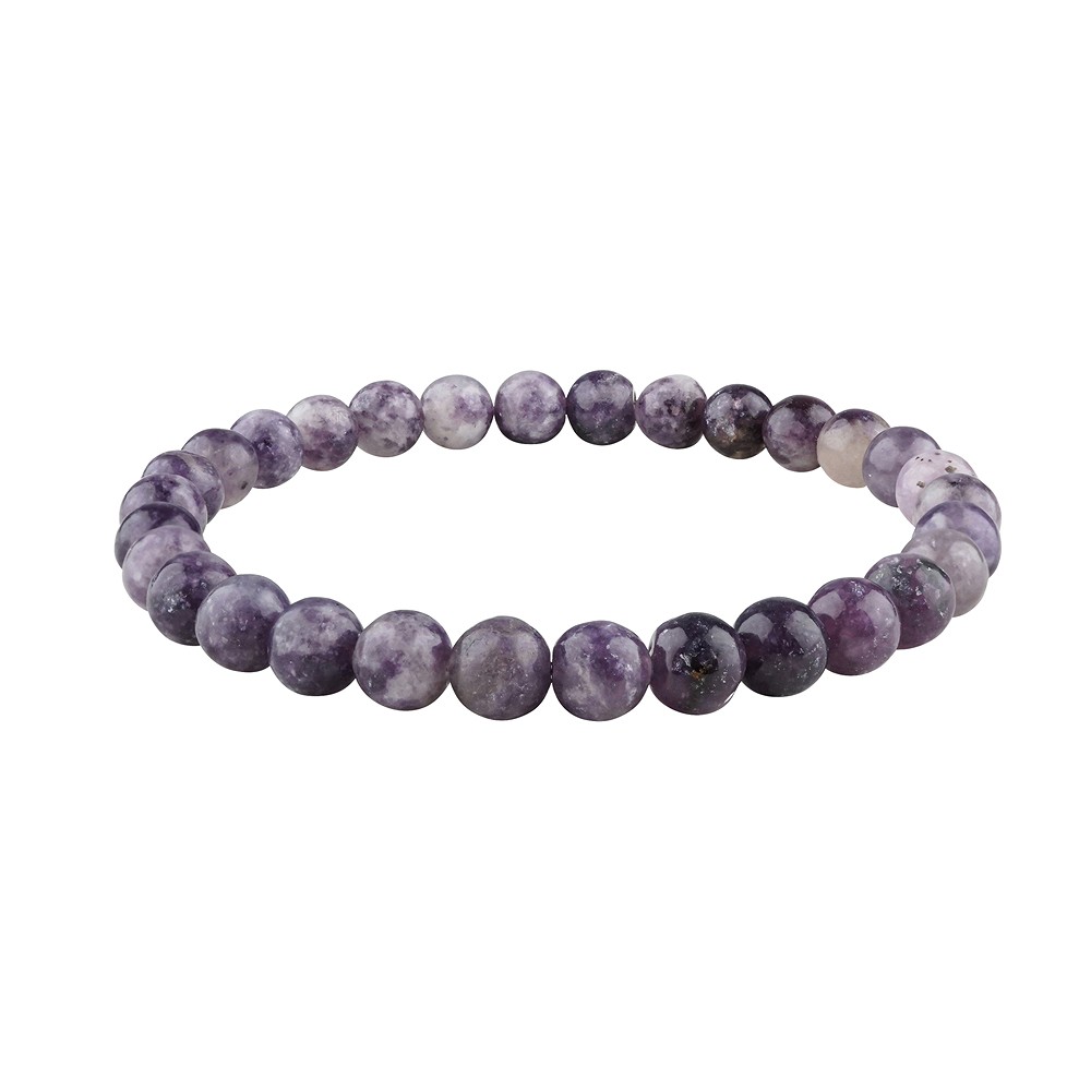 Armband, Lepidolith (stab.), 06–07mm, Kugeln | Edelsteine, Heilsteine & Schmuck
