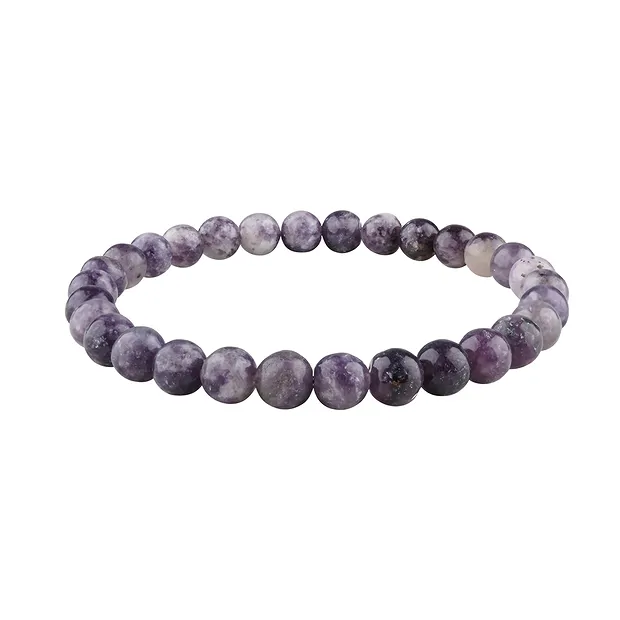 Armband, Lepidolith (stab.), 06–07mm, Kugeln | Edelsteine, Heilsteine & Schmuck