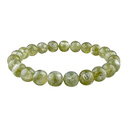 0610550194 Bracciale, Lepidolite verde (a bastoncino), 08–09 mm, perline | Marco Schreier