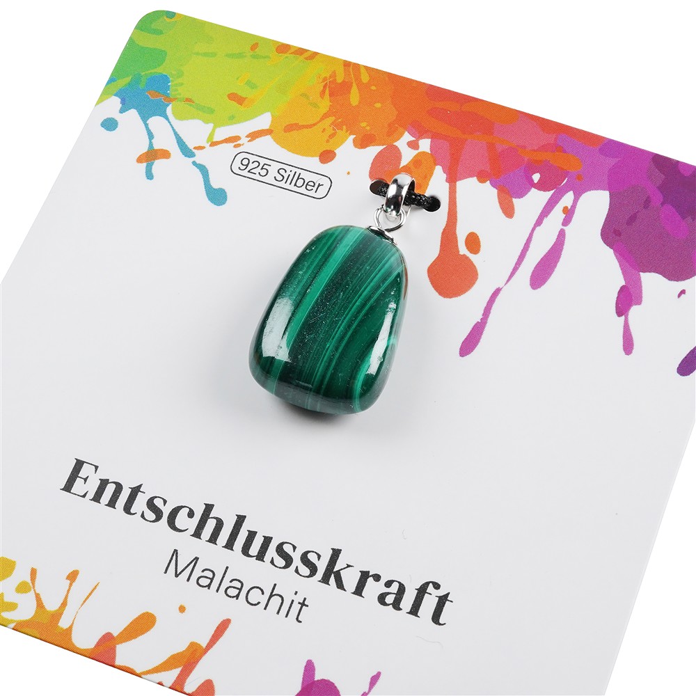 Colgante de Malaquita, Piedra rodada pequeña, rodiado | Marco Schreier